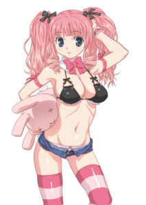 【2次】お尻やふとももが強調されちゃってるショートパンツ姿の美少女萌え画像【ショパン】-08