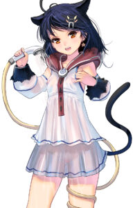 【2次元】服や下着が透けて乳首が見えちゃってる美少女エロ画像-02