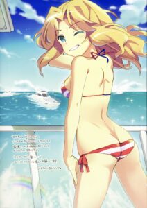 【2次元】縞模様の下着やビキニを着たエロ可愛い美少女エロ画像-11【縞パン】