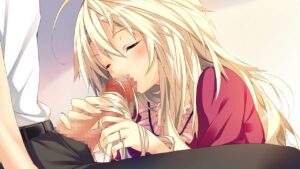 【2次萌えエロ】めちゃシコ！キレイな髪の毛でシゴいちゃってる美少女エロ画像【髪コキ】