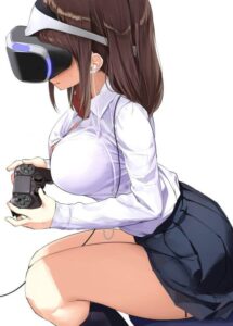 【エロ漫画】無口な高身長女子のぎゅっと射精管理