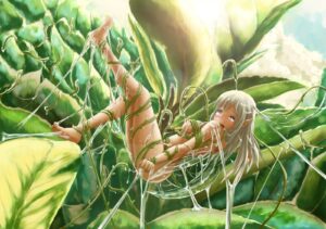 蔦に絡まれてエロい状態になってしまった女の子　その３