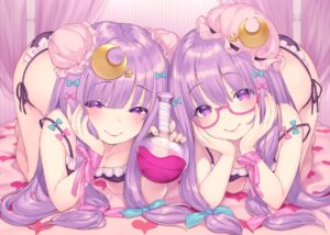 【二次エロ】フリルの着いた可愛い水着や下着を着ている女の子のエロ画像【36枚】