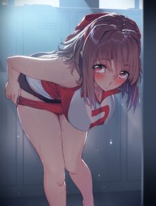 更衣室で着替えをしている女の子の二次エロ画像【37枚】