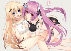 【二次エロ】おっぱいとおっぱいがぶつかり合う乳合わせエロ画像がこちら