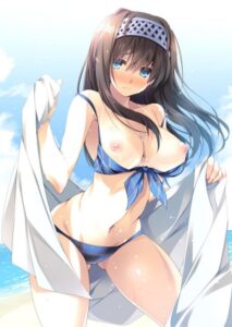 【二次エロ】女の子の個性が出ていて見ているだけで勃起してきちゃう水着姿の女の子